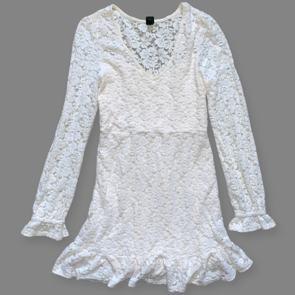 Small Off-White Floral Dress Wild Fable